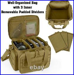 Gun Pistol Soft Case Shooting Range Bag Firearm Handgun Magazine Carry Storage