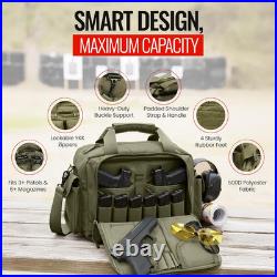 Gun Range Bag for Shooting 3+ Compact Pistol Revolver Range Bag for Handguns a