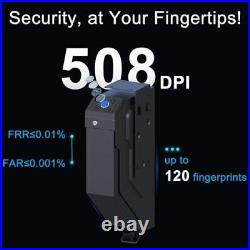 Gun Safe Biometric Quick Access Handgun Safes for Pistols Bedside Fingerprint