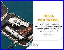 Gun Safe Hard Case Lock Box Pistol Handgun Firearm Storage Travel TSA Approved