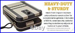 Kinghardcase Gun Safe Case For Pistol, TSA Combination Lockable Pistol