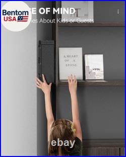 Gun Safe, Slider Biometric Pistol Safe Fingerprint Bedside Gun Lock Box, 3 Ways