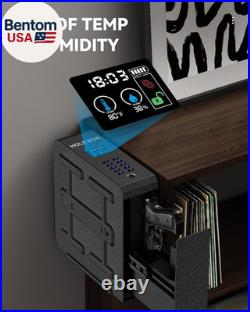 Gun Safe, Slider Biometric Pistol Safe Fingerprint Bedside Gun Lock Box, 3 Ways