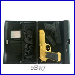 Gun Safety solutions Full Size Handgun Safe Security Pistol Case Key Lock Box