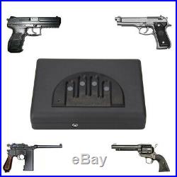 Gun Safety solutions Full Size Handgun Safe Security Pistol Case Key Lock Box