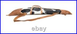 Hair On Hide Range Shooting Case- Hand tooled leather, 47- Rifle/Shotgun Case Hair On Hide Range Shooting Case- Hand tooled leather, 47- Rifle/Shotgun Case
