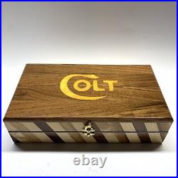 Hand Crafted Colt Gun Box Solid Maple Walnut Resin One Of A Kind Design 14x7x3.5