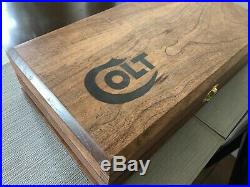Hand Crafted Colt Solid wood Storage boxes, gun case, display box Black Epoxy