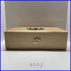 Hand Crafted Solid Maple Walnut Ruger Wood Gun Storage Box 13.75 x 8 x 4.5