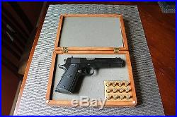 Hand Crafted Solid wood Storage boxes, gun case, display box Dark Cherry