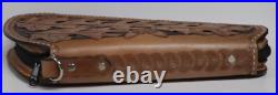 Hand Crafted Tooled Oak Leaf Medium Gun Revolver Case Rug Brown Heirloom Quality Hand Crafted Tooled Oak Leaf Medium Gun Revolver Case Rug Brown Heirloom Quality