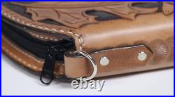 Hand Crafted Tooled Oak Leaf Medium Gun Revolver Case Rug Brown Heirloom Quality Hand Crafted Tooled Oak Leaf Medium Gun Revolver Case Rug Brown Heirloom Quality
