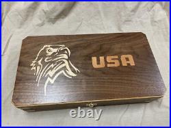 Hand Crafted light USA Solid wood Storage boxes, gun case, display box