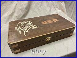 Hand Crafted light USA Solid wood Storage boxes, gun case, display box