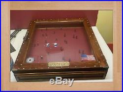Hand Crafted wood & glass Storage boxes, gun case, display locking