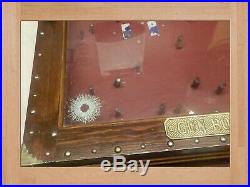 Hand Crafted wood & glass Storage boxes, gun case, display locking