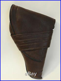 Hand Made Brown Leather Small Pistol Gun Rug Soft Case Zb7-19