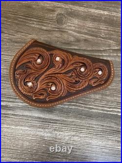 Hand Made Hand Tooled Leather Pistol Case