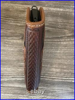 Hand Made Hand Tooled Leather Pistol Case