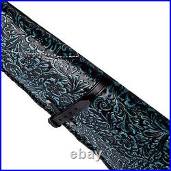 Hand Tooled Rifle Cover Scabbard Shotgun Sleeve Genuine Leather Hard Case Brown