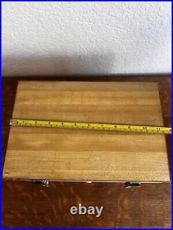 Hand-made Hand-crafted Wooden Gun Box With Key