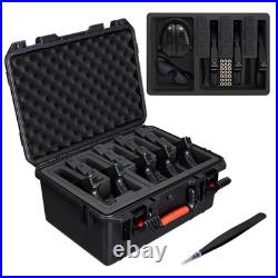 Handgun Case 18 Holds 5 Guns 12 Mags 31 Bullets Waterproof Shockproof CVLIFE