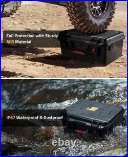 Handgun Case 18 Holds 5 Guns 12 Mags 31 Bullets Waterproof Shockproof CVLIFE