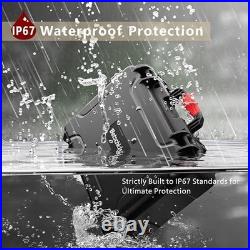 Handgun Case for Multiple Pistols & Mags TSA Approved Waterproof Hard Shell, F