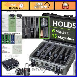 Handgun Cases with Modular Foam Pistol Storage for Multiple Firearms