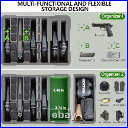 Handgun Cases with Modular Foam Pistol Storage for Multiple Firearms