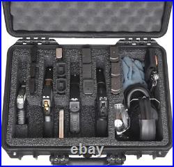 Handgun Gun Revolver Pistol Hard Case Waterproof Box Travel Lockable Foam Tray