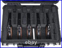 Handgun Gun Revolver Pistol Hard Case Waterproof Box Travel Lockable Foam Tray