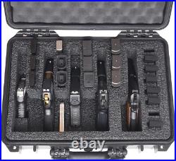 Handgun Gun Revolver Pistol Hard Case Waterproof Box Travel Lockable Foam Tray