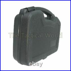 Handgun Hard Case Shell Tactical Pistol Revolver Lockable Waterproof Foam Black