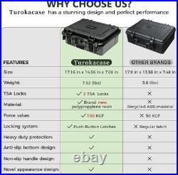 Handgun Hard Case TSA Locking Waterproof Pre-Cut Foam Silica Gel