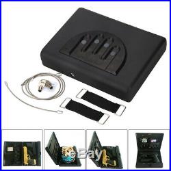 Handgun Safety Storage Full Size Safe Vault Security Pistol Case Key Lock Box