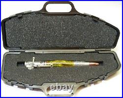 Handmade Camo Deer Hunter Pen Hand Turned Alumilite Resin Pewter with Gun Case