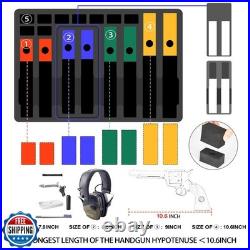 Hard Gun Case for Handgun Pistol TSA Approved with 2 Locks Holds Multi Pisto