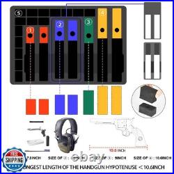 Hard Gun Case for Handgun Pistol TSA Approved with 2 Locks Holds Multi Pisto