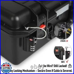 Hard Gun Case for Handgun Pistol TSA Approved with 2 Locks Holds Multi Pisto