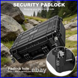 Hard Gun Case for Handguns, Lockable Pistol Case Holds Multiple Pistols & Magazin