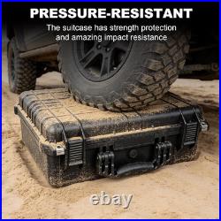 Hard Gun Case for Handguns, Lockable Pistol Case Holds Multiple Pistols & Magazin