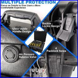 Hard Pistol Cases for 5 Pistols Multi Pistol Case with 20 Magazines Pre-Cut Hard Pistol Cases for 5 Pistols Multi Pistol Case with 20 Magazines Pre-Cut
