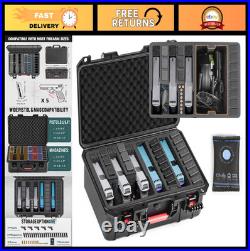 Hard Waterproof Gun Case, TSA-Approved Pistol Holder, Lockable with Foam, Heavy