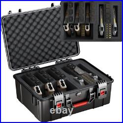 Heavy Duty 5 Pistol & 13 Magazine Case, Shockproof Waterproof for Air Travel Har Heavy Duty 5 Pistol & 13 Magazine Case, Shockproof Waterproof for Air Travel Har