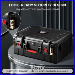 Heavy Duty 5 Pistol & 13 Magazine Case, Shockproof Waterproof for Air Travel Har Heavy Duty 5 Pistol & 13 Magazine Case, Shockproof Waterproof for Air Travel Har