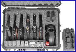 Heavy Duty 6 Pistol & 26 Mag Case Customizable Foam & Moisture Absorber