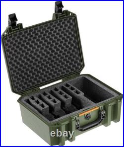 Heavy-Duty Modular Pistol Case 5 Pistol Slots