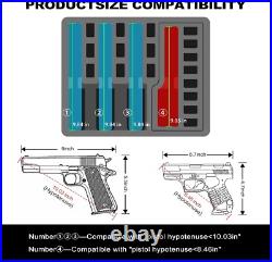 Heavy-Duty Waterproof Pistol Case Holds 5 Handguns & 16 Magazines Securely Heavy-Duty Waterproof Pistol Case Holds 5 Handguns & 16 Magazines Securely