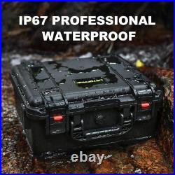 Heavy-Duty Waterproof Pistol Case Holds 5 Handguns & 16 Magazines Securely Heavy-Duty Waterproof Pistol Case Holds 5 Handguns & 16 Magazines Securely
